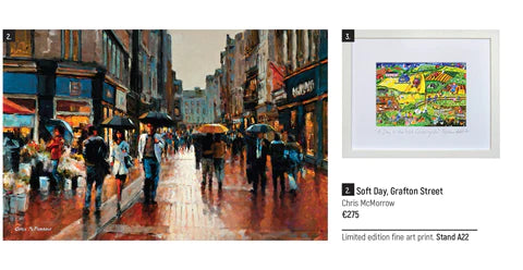 grafton street painting at the rds craft fair
