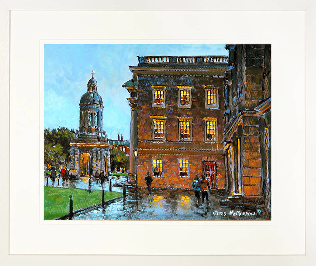 PAinting titled TRINITY COLLEGE - FRAMED print