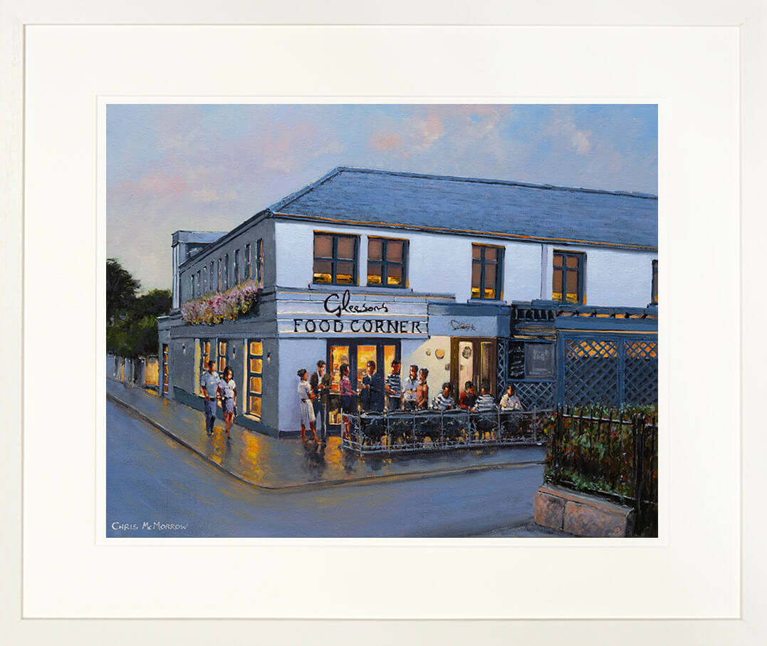 A framed art print of Gleesons Pub, Booterstown, Dublin