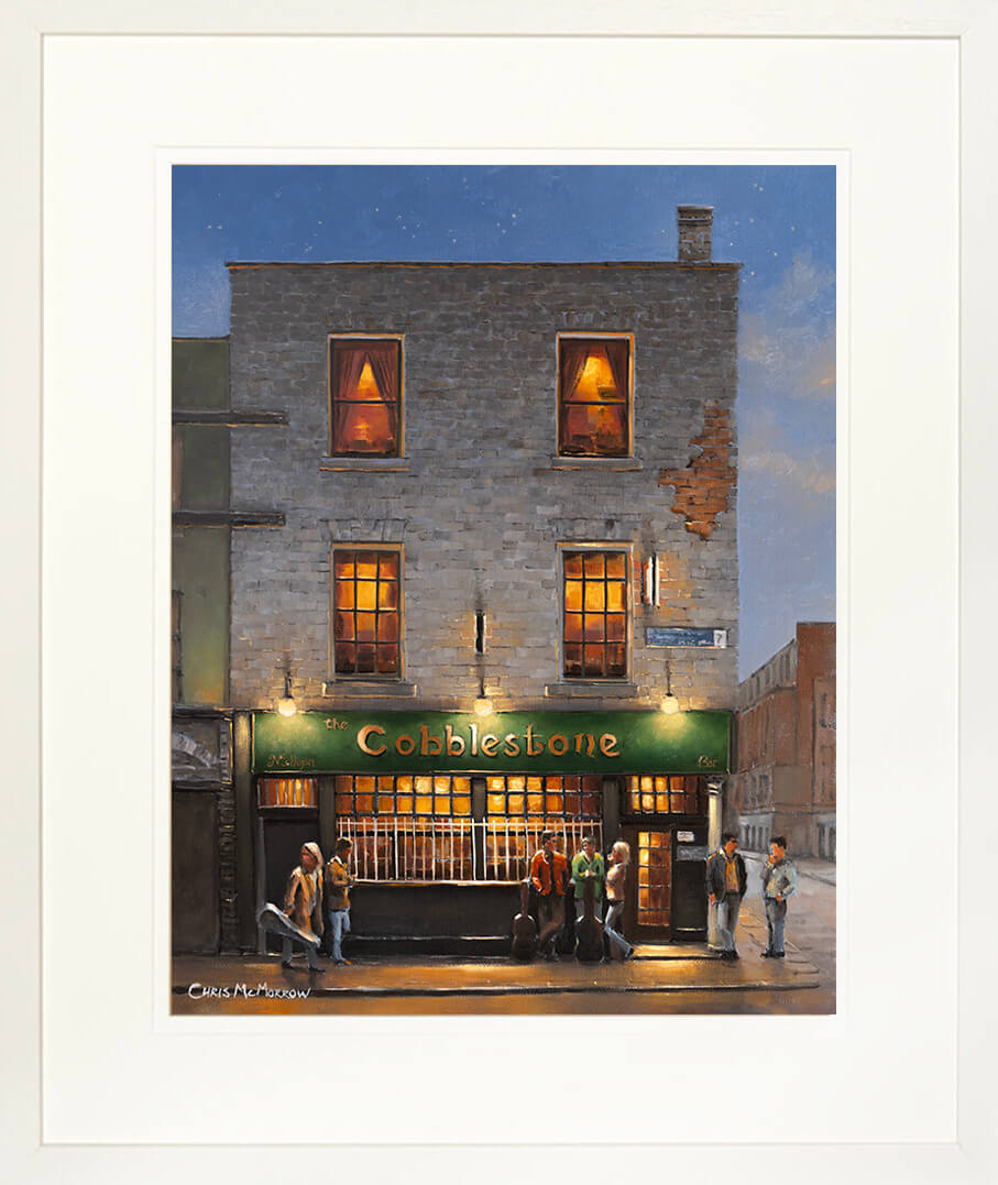 Framed print of the Cobblestone Music Pub in Smithfield