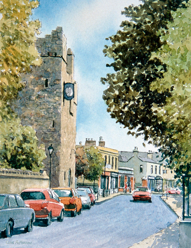 Watercolour of Dalkey Village, Dublin