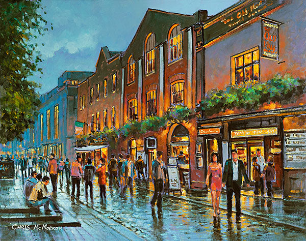 A painting of the square at Temple Bar, Dublin