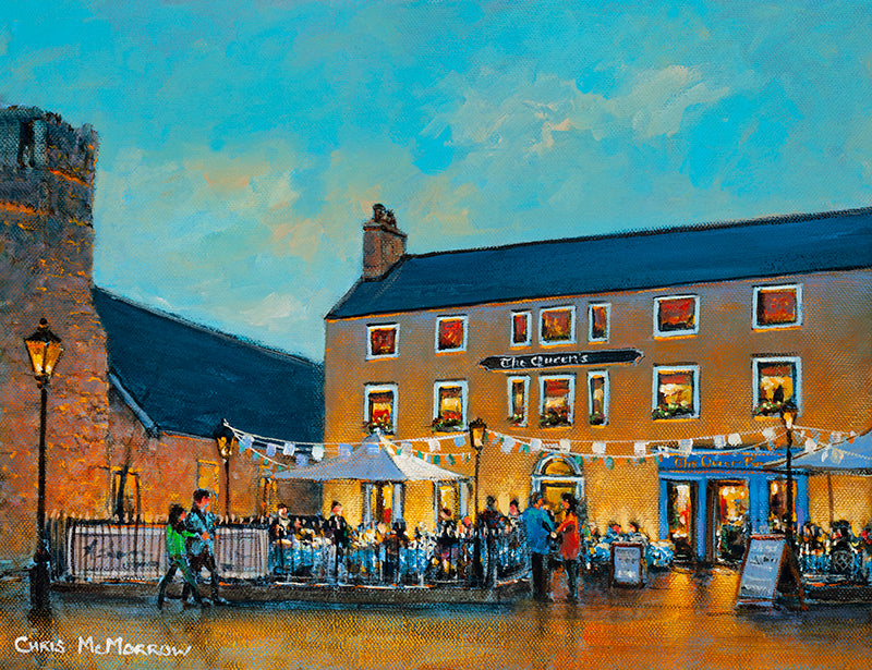The Painting of the Queens Bar, Dalkey in the early evening