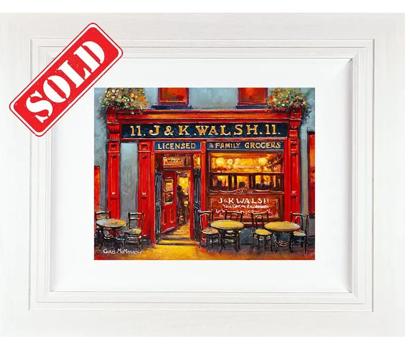 J&K Walsh Pub, Waterford (ORIGINAL 12x10 Canvas)