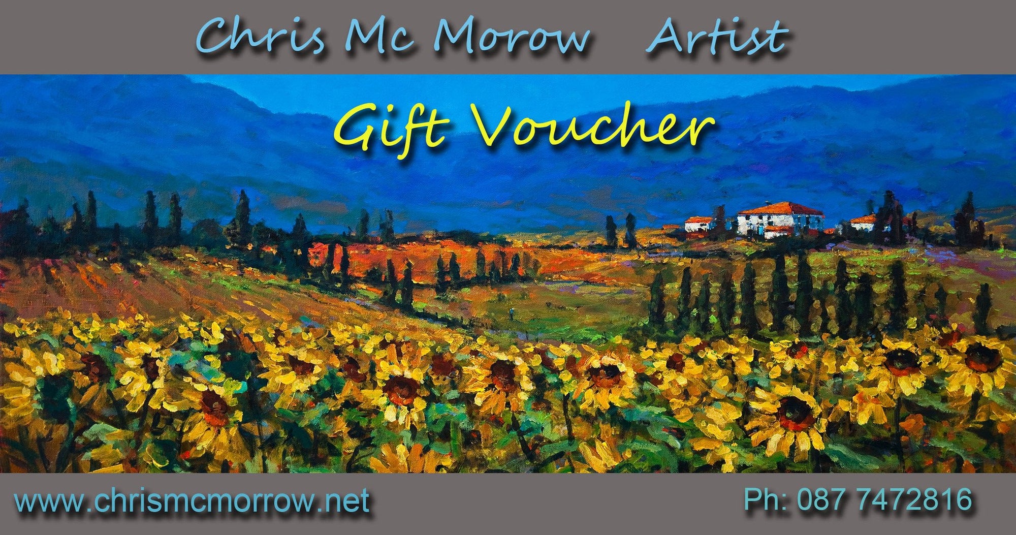 Gift Voucher for buying paintings and prints