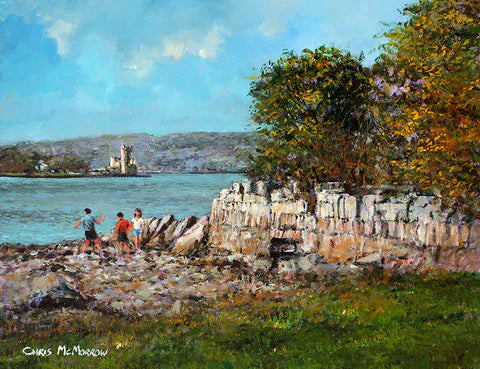 kids on the banks of the river lee, cork