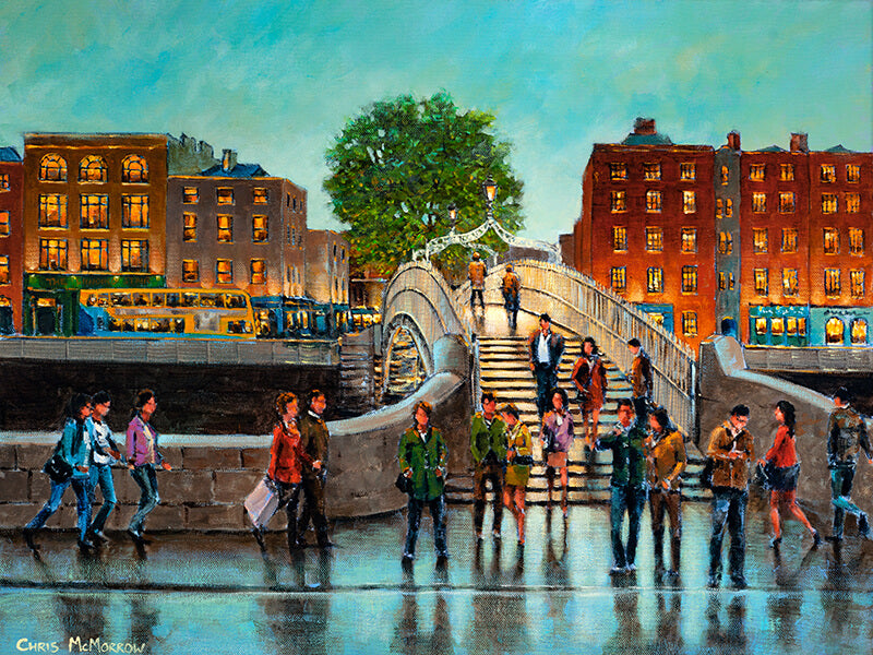 halfpenny bridge, dublin city
