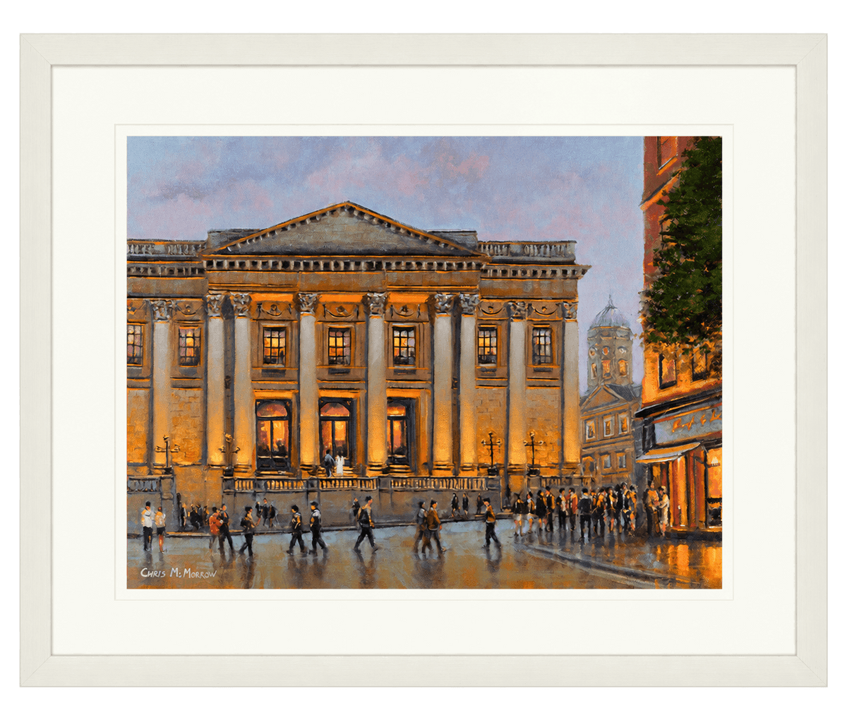 Framed print of City Hall, Dame Street, Dublin by Chris McMorrow