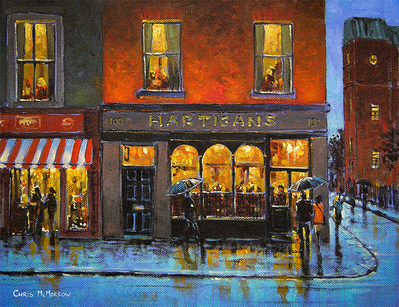 Painting of Hartigans Pub