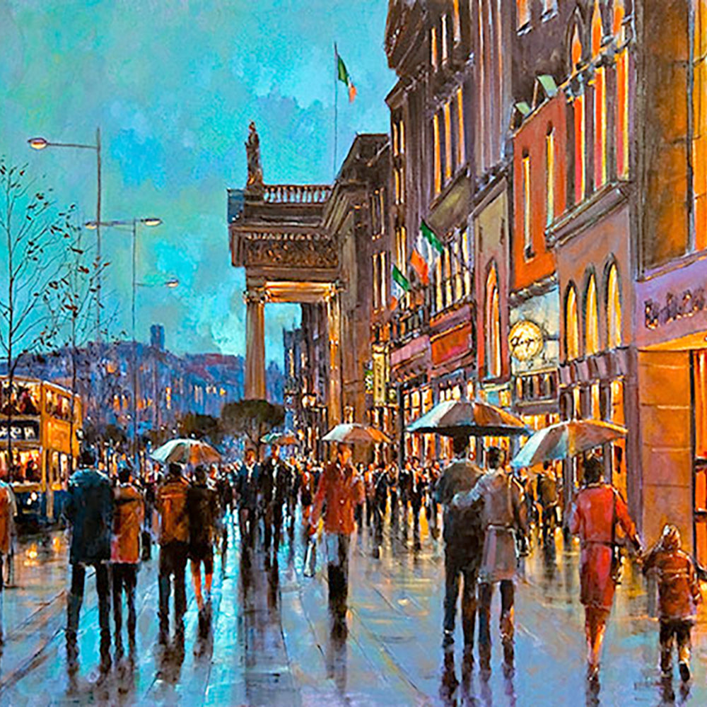 painting of o'connell street, dublin