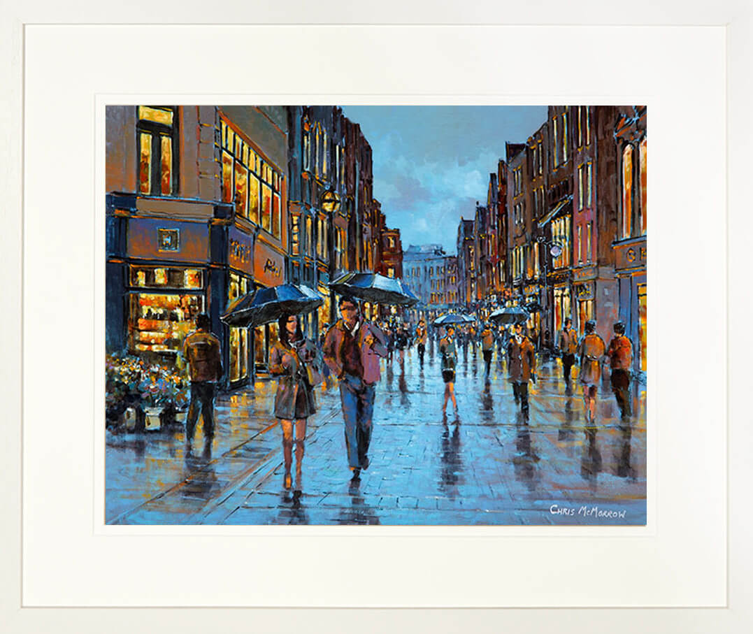 GRAFTON STROLL, dublin - FRAMED print