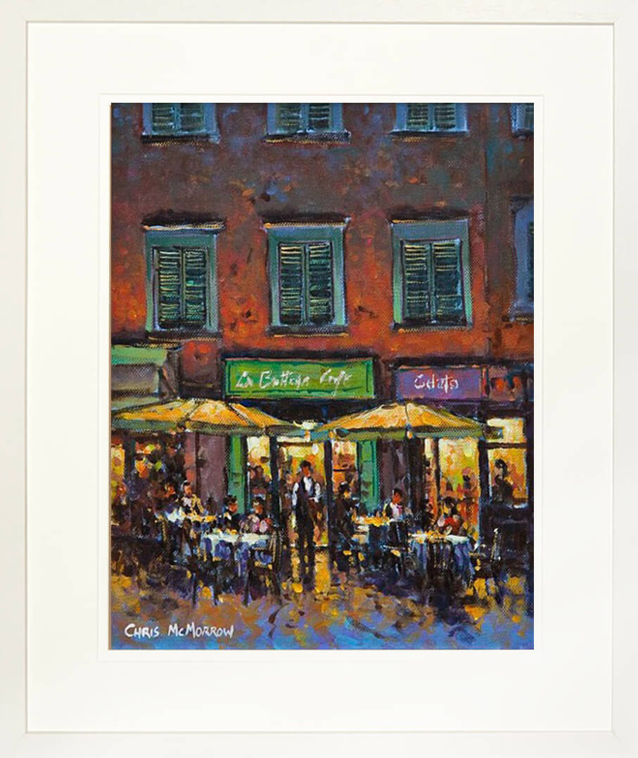 CAFE, LUCCA, ITALY - FRAMED print
