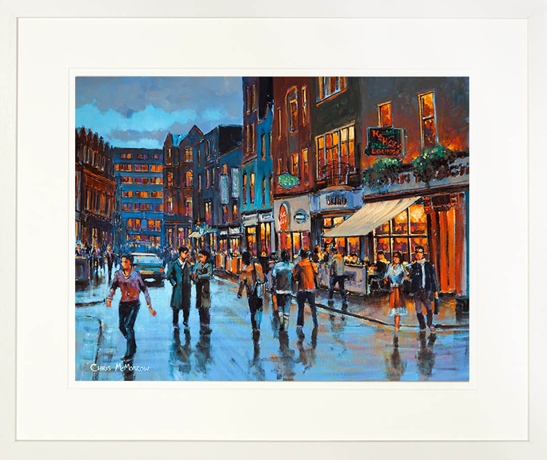 STH ANNE STREET painting - FRAMED print