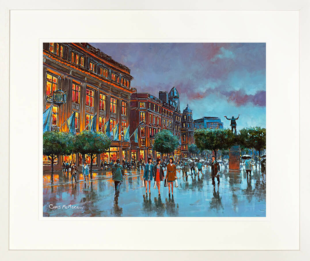 Painting titled ON O&#39;CONNELL STREET - FRAMED print