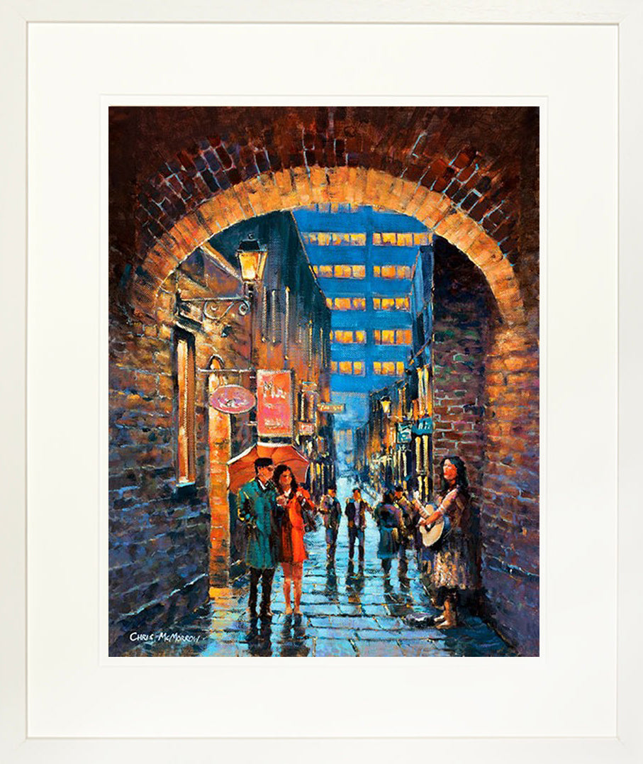 Painting titled the BUSKER MERCHANTS ARCH - FRAMED print