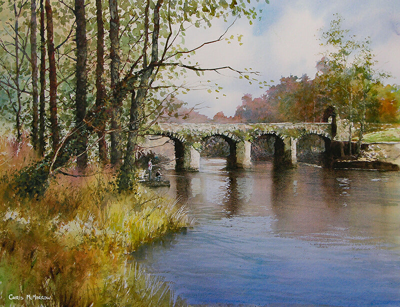 Watercolour painting of Alexandra Bridge, Clane
