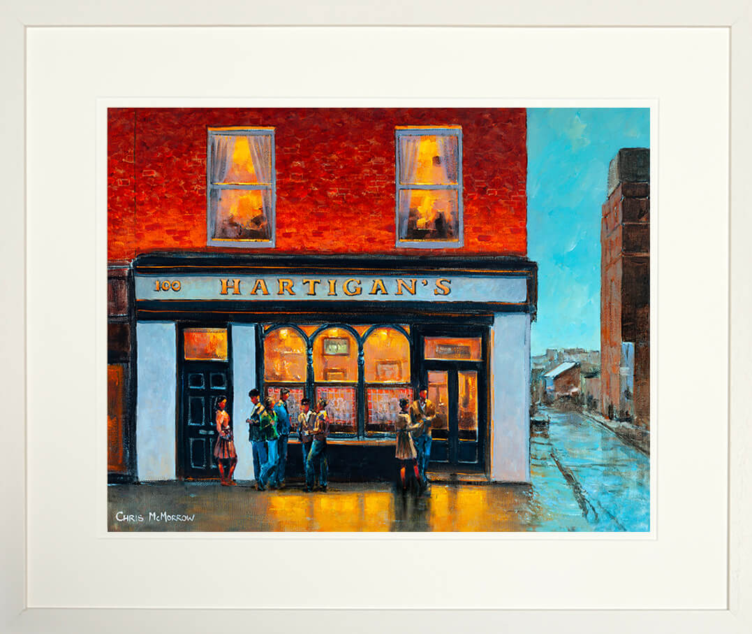 Framed print of Hartigans BAr, Leeson Street
