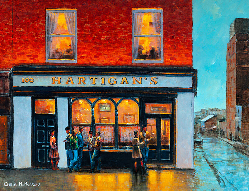 PAinting of HArtigans Pub Dublin