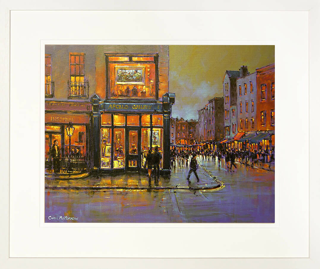 Painting of the APOLLO GALLERY - FRAMED print