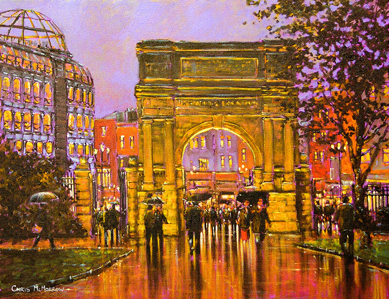 Fusiliers Arch, Stephens Green, Dublin print by Chris McMorrow