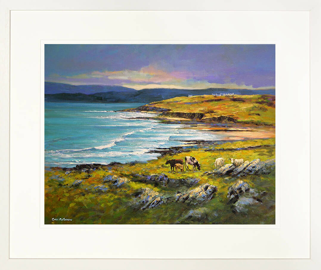 painting of LAHINCH , co clare - FRAMED print