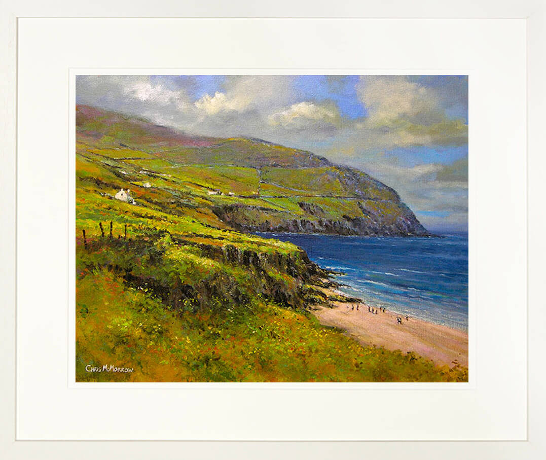 COUMEENOLE strand, Kerry- FRAMED print