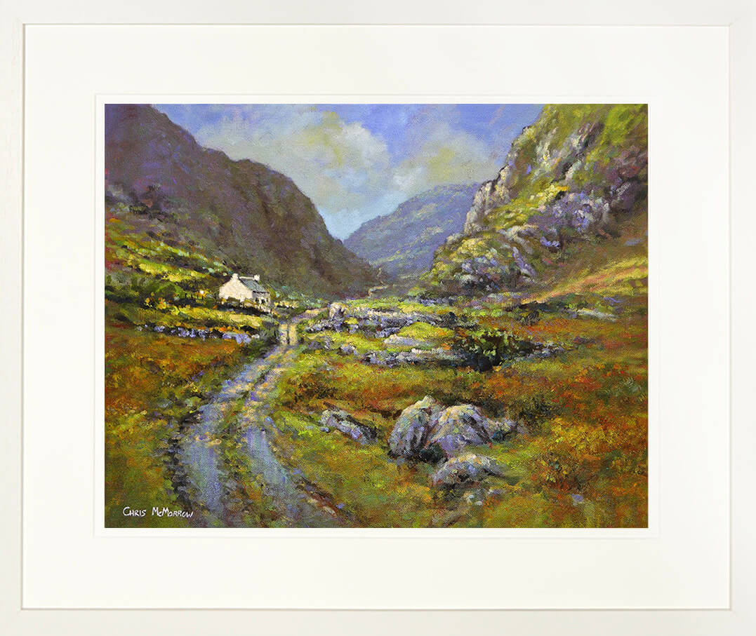 Painting of the GAP OF DUNLOE, Kerry - FRAMED print