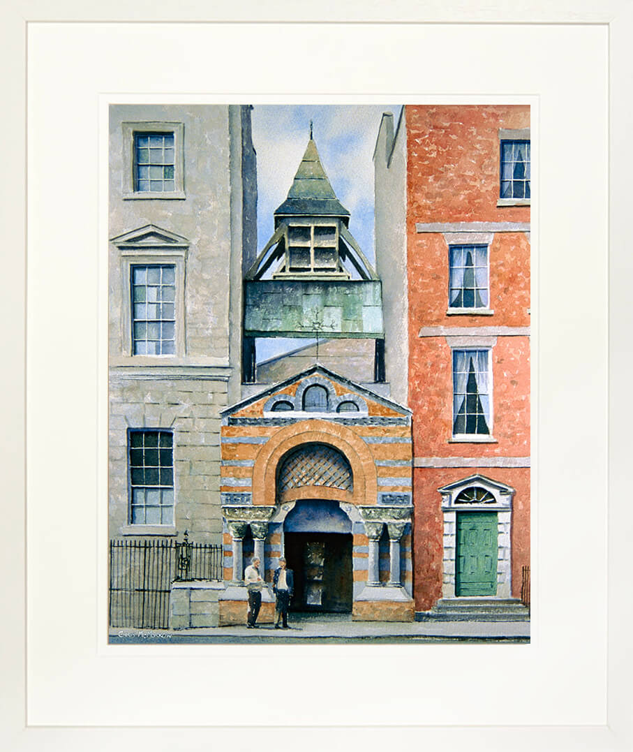 Framed print of the University Church on Stephens Green, Dublin