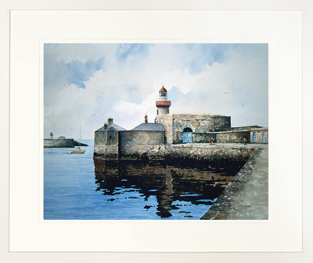 Framed print of Dun LAoghaire Pier and Lighthouse