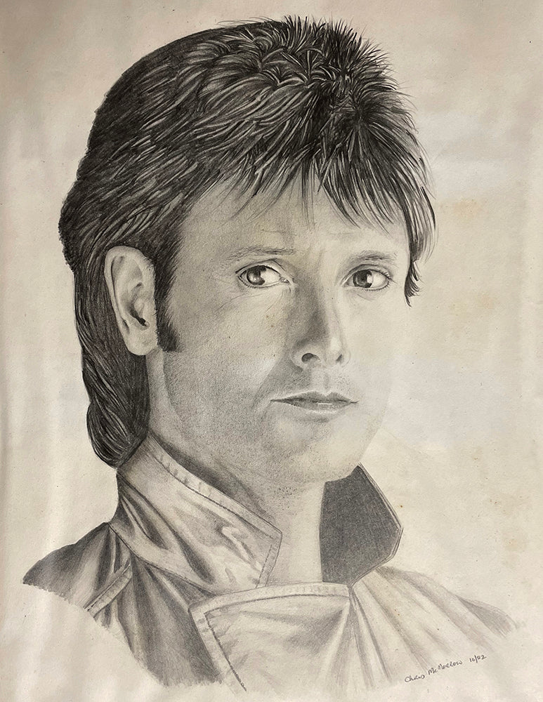 Cliff Richard portrait in pencil