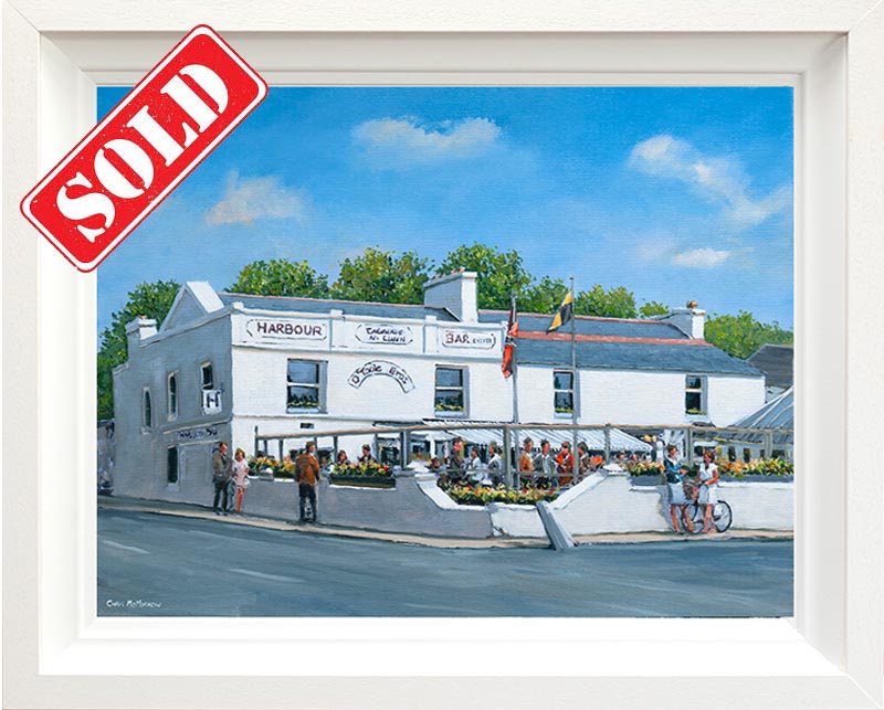 Oil painting of Harbour Bar Bray