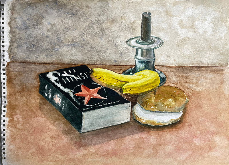 still life watercolour painting