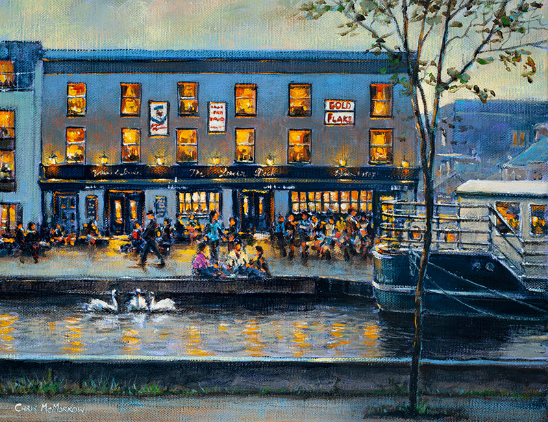 Painting of the Lower Deck Bar, Portobello, Dublin