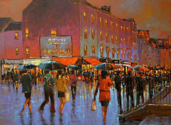 A painting of Thomas Street, Limerick city centre