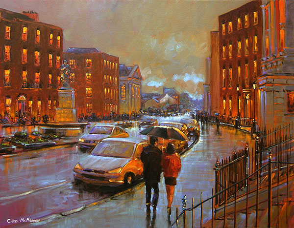 A painting of the Crescent view, Limerick