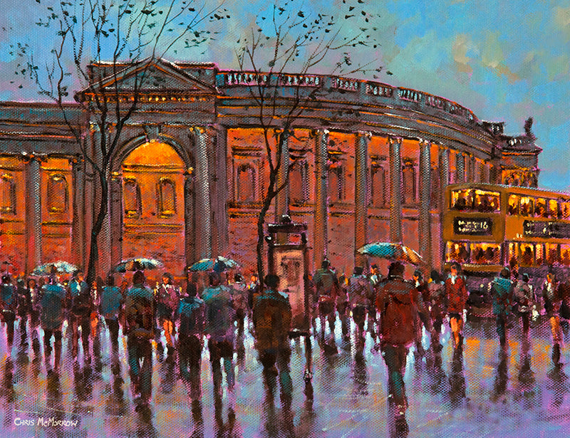 Painting of Bank of Ireland, College Green