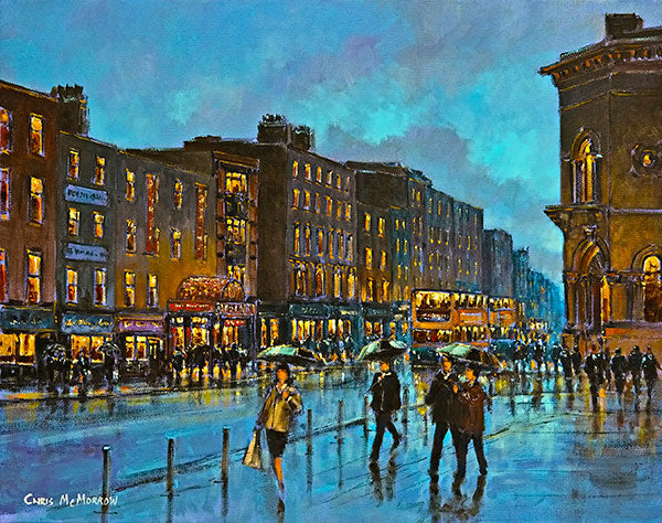 A painting of Dame Street, Dublin