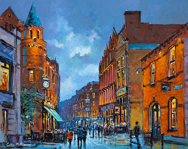 A painting of Harry Street, Dublin city centre
