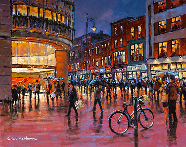 A painting of the Stephens Green Centre, Dublin