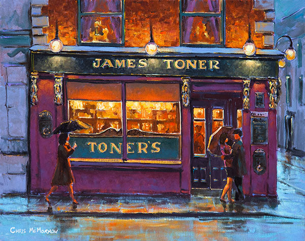 A painting of Toners Bar, Baggot Street, Dublin