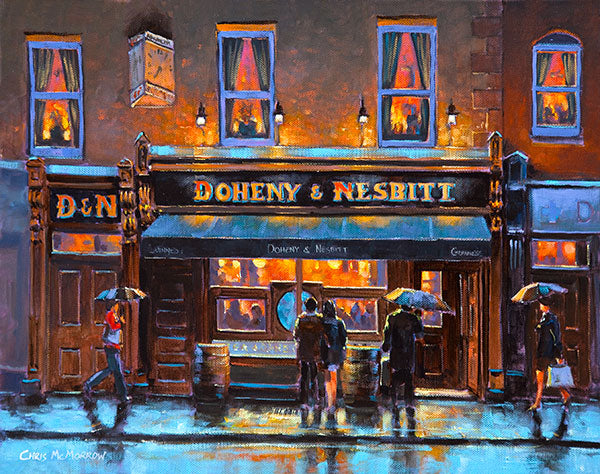 A painting of Doheny and Nesbitts Pub, Dublin