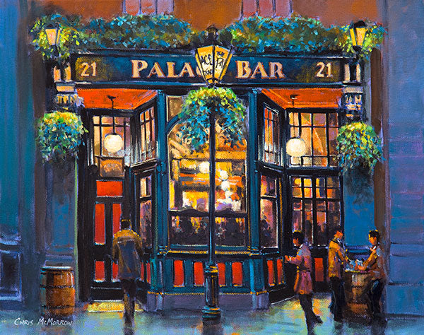 A painting of the Palace Bar, Fleet Street, Dublin