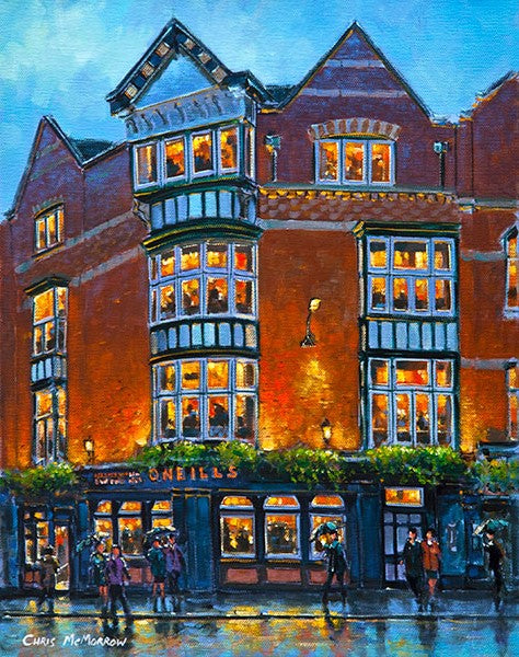 A painting of O'Neills Pub, Suffolk Street, Dublin