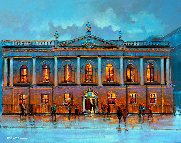 A painting of the College of Surgeons building, Dublin