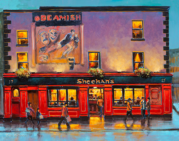 A painting of Sheehans Bar, Dublin