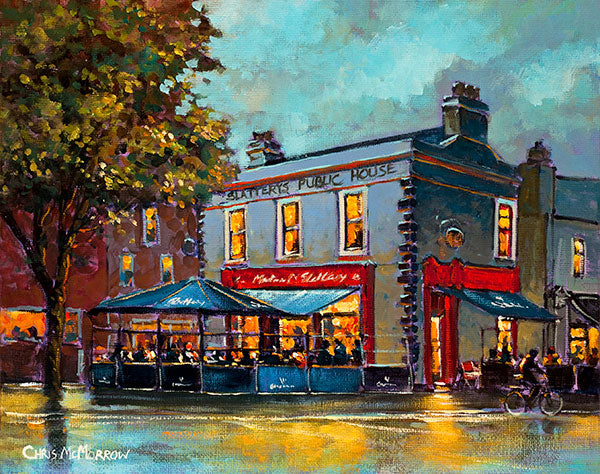 A painting of Slatterys Pub, Sandymount, Dublin