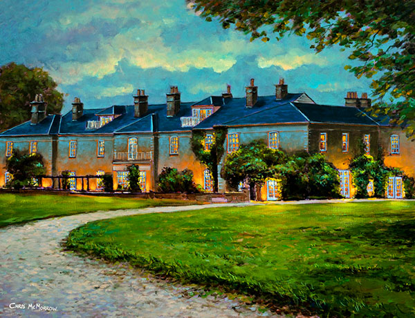 An acrylic painting of Dunbrody House, Co Wexford.