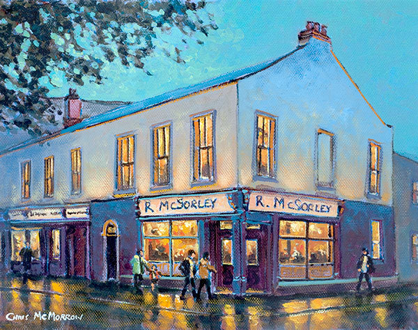 A painting of McSorleys public house in Ranelagh, Dublin..