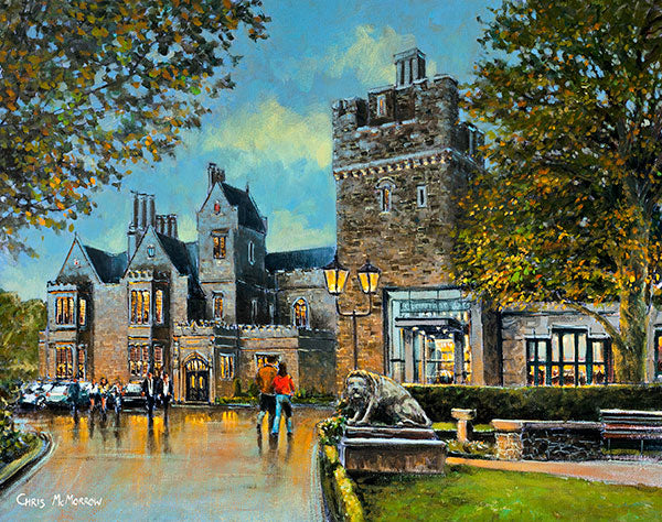 Painting of Clontarf Castle, Dublin.