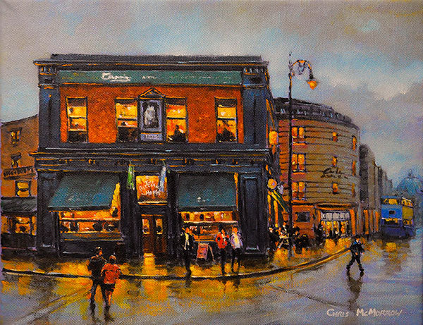 A painting of The Bleeding Horse Pub, Camden Street, Dublin